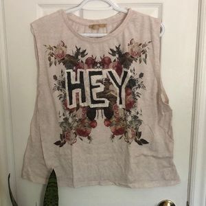 Zara Floral Muscle Shirt